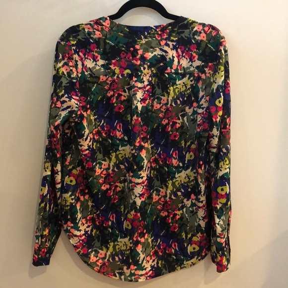 J Crew floral long sleeve blouse, NWT, size small - Picture 3 of 3
